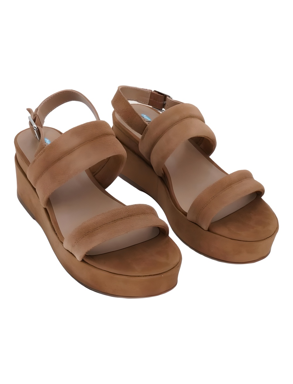 Aqua College Nuria Waterproof Tan Suede Slingback Platform Sandal Size 8.5